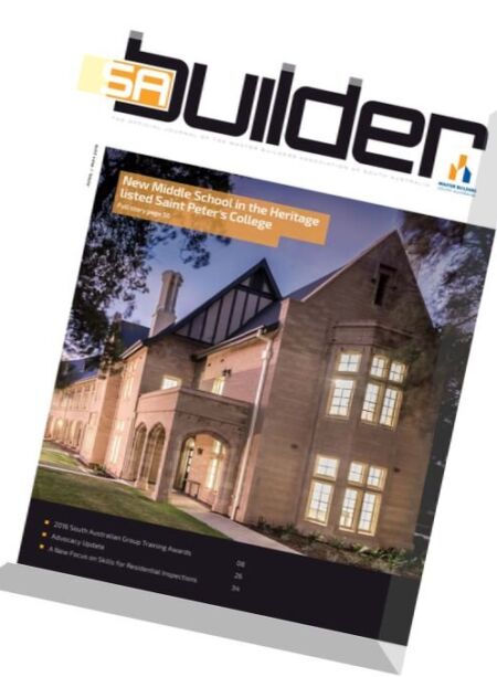 SA Builder Magazine – April-May 2016 Cover