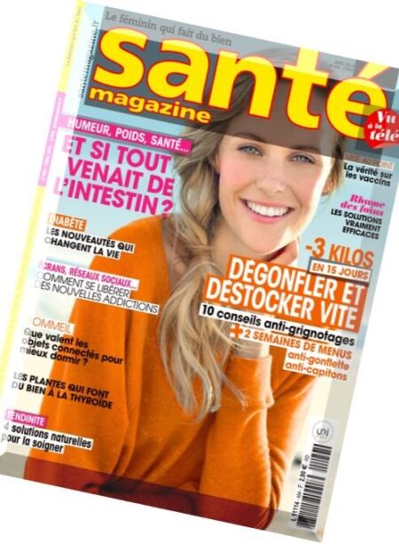 Sante – Avril 2016 Cover