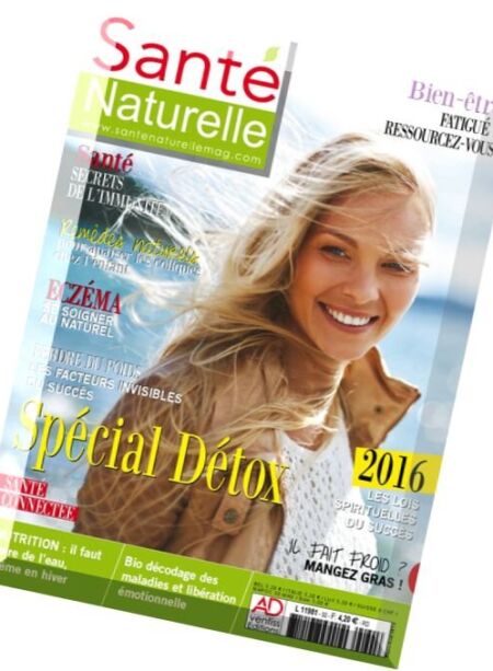Sante Naturelle – Mars-Avril 2016 Cover