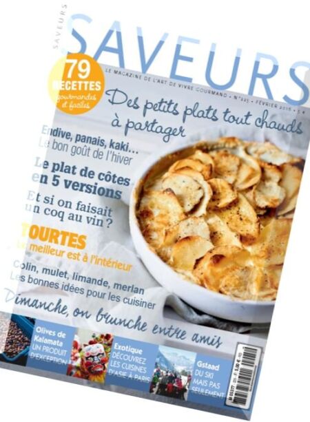 Saveurs – Fevrier 2016 Cover