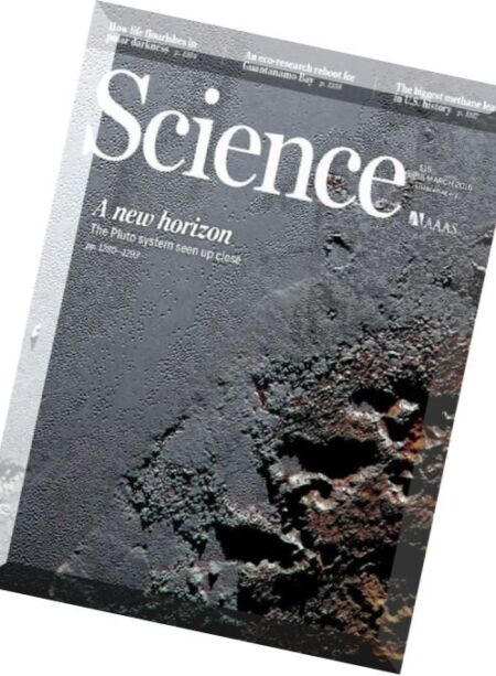 Science – 18 March 2016 Cover