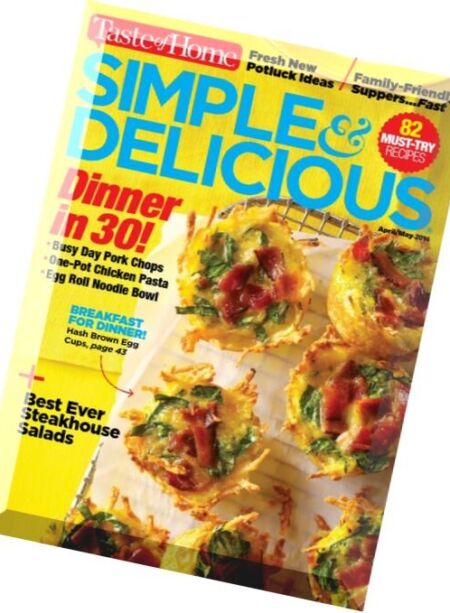 Simple and Delicious – April-May 2016 Cover