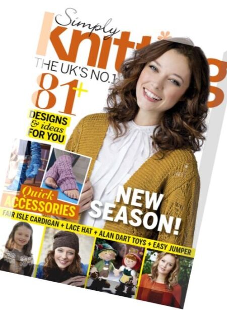 Simply Knitting – April 2016 Cover