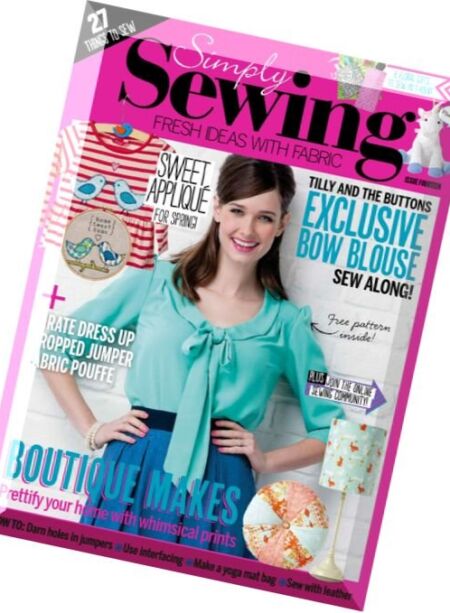 Simply Sewing – Issue 14 Cover