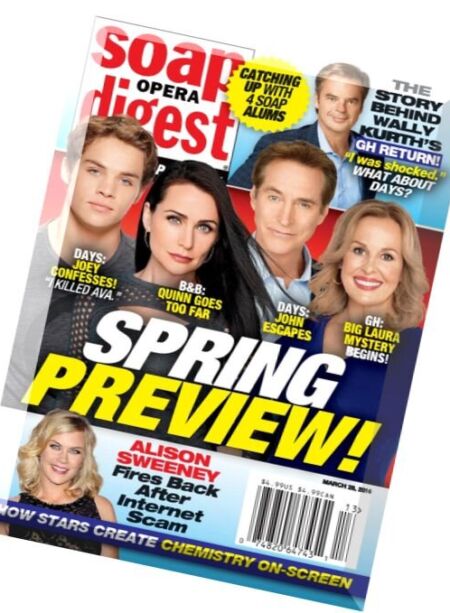 Soap Opera Digest – 28 March 2016 Cover