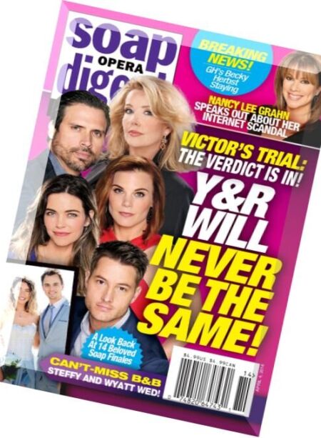 Soap Opera Digest – 4 April 2016 Cover