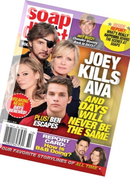 Soap Opera Digest – 7 March 2016 Cover