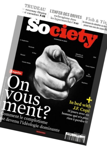 Society – 18 au 31 Mars 2016 Cover