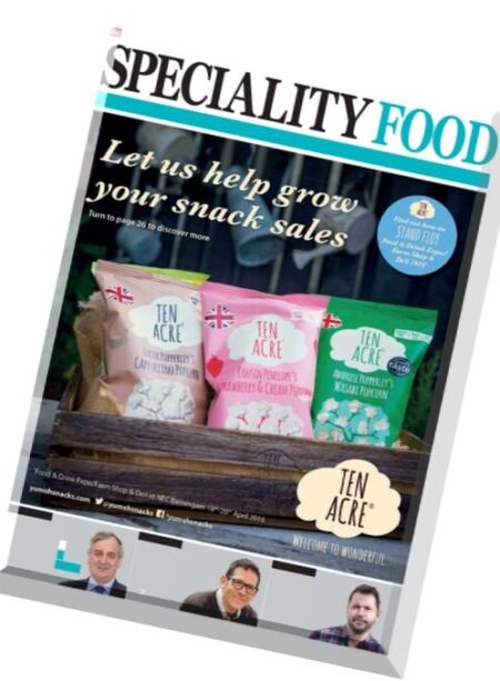 Speciality Food – March-April 2016 Cover