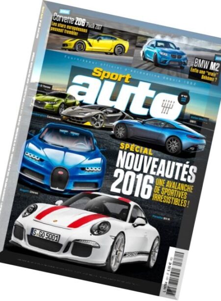 Sport Auto – Avril 2016 Cover