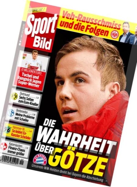 Sport Bild – 9 Marz 2016 Cover