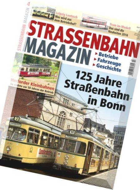 Strassenbahn Magazin – April 2016 Cover