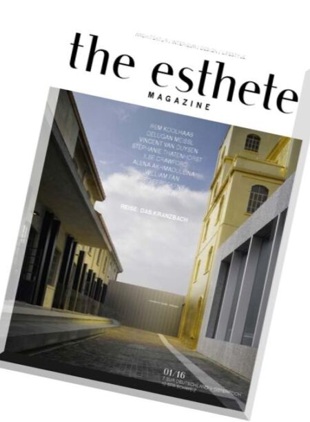 the esthete Magazine – N 01, 2016 Cover