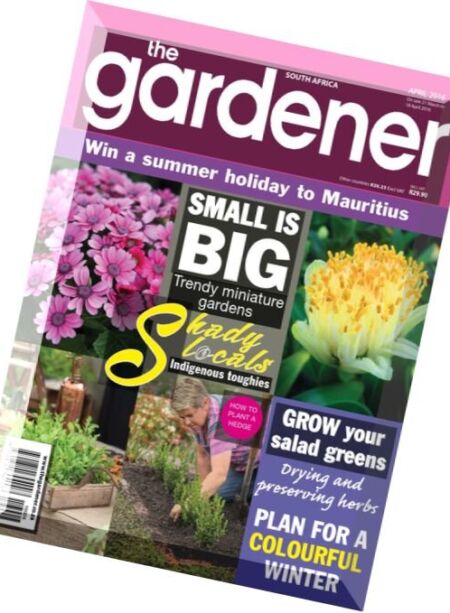 The Gardener South Africa – April 2016 Cover
