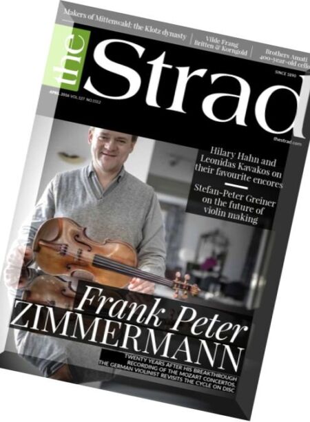The Strad – April 2016 Cover