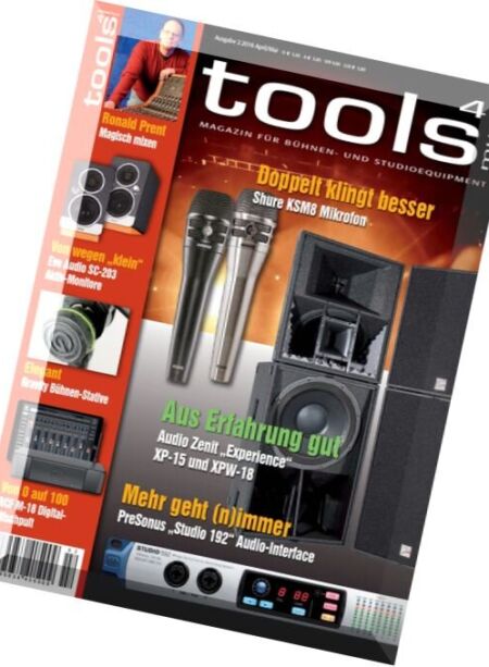 Tools 4 Music – April-Mai 2016 Cover