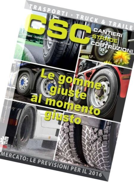 Transporti Track & Trailers – Dicembre 2015 Cover