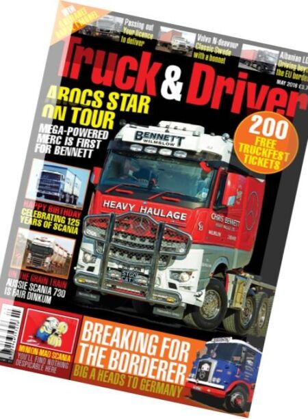 Truck & Driver – May 2016 Cover