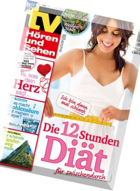 TV Horen und Sehen – 9 April 2016 Cover