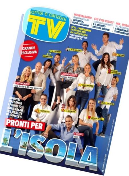TV Sorrisi e Canzoni – 5 Marzo 2016 Cover