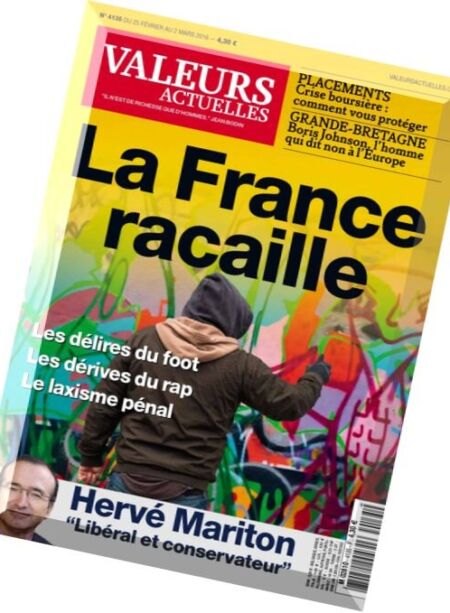 Valeurs Actuelles – 25 Fevrier au 2 Mars 2016 Cover