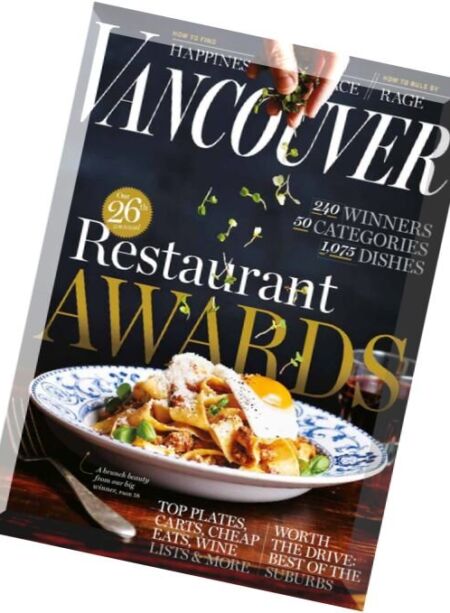 Vancouver Magazine – May 2015 Cover