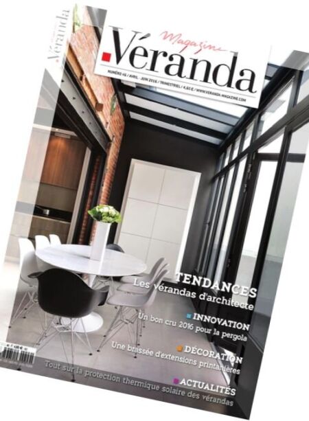 Veranda Magazine – AvrilJuin 2016 Cover