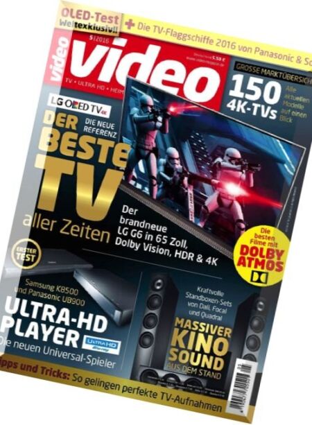 Video (Homevision) Magazin – Mai 2016 Cover