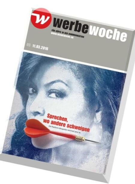 Werbewoche – 11 Marz 2016 Cover