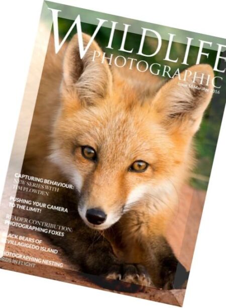 Wildlife Photographic – March-April 2016 Cover