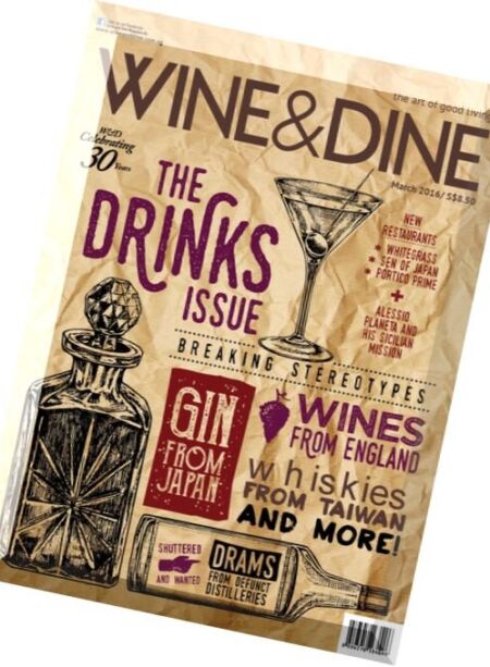 Wine & Dine – March 2016 Cover