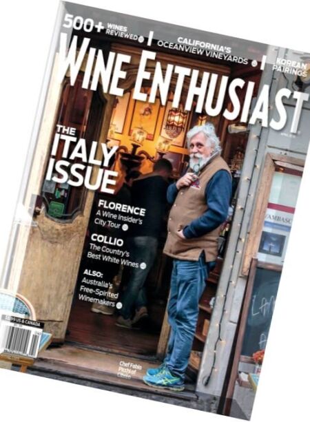 Wine Enthusiast Magazine – April 2016 Cover