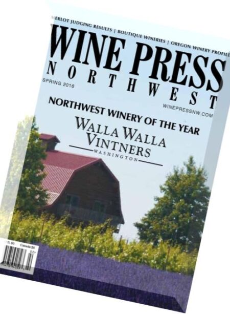 Wine Press Northwest – Spring 2016 Cover