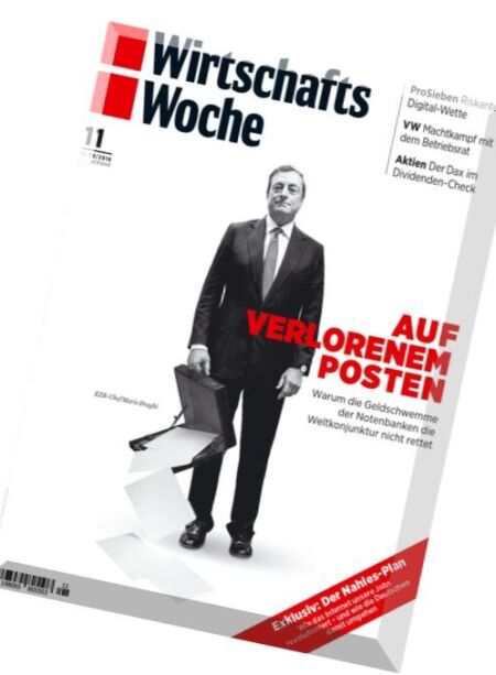 Wirtschaftswoche – 11 Marz 2016 Cover