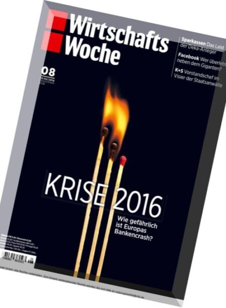 Wirtschaftswoche – 19 Februar 2016 Cover