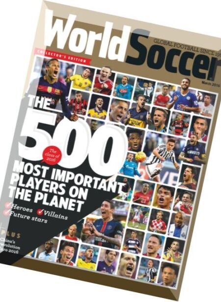 World Soccer – March 2016 Cover