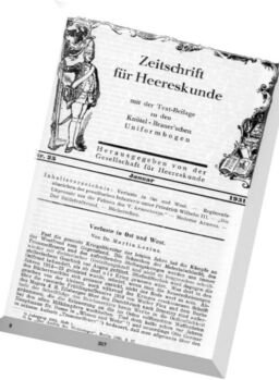 Zeitschrift fur Heereskunde – N 25-60