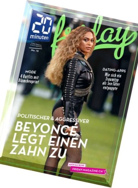 20 Minuten Friday – N 15, (15 – 21 April 2016) Cover