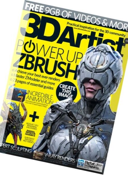 3D Artist – Issue 93, 2016 Cover