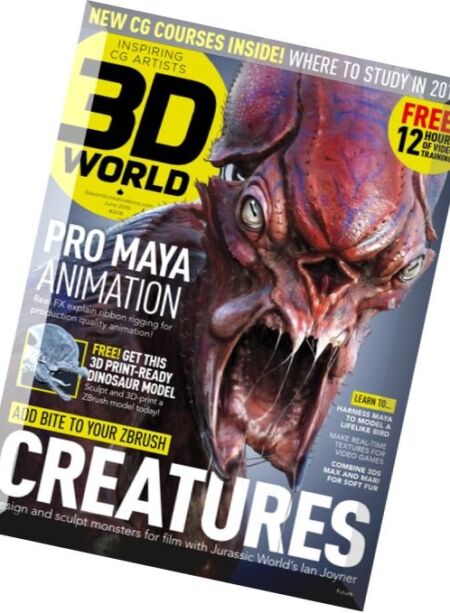 3D World – June 2016 Cover