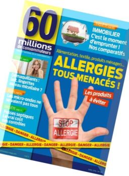 60 millions de consommateurs – Avril 2016