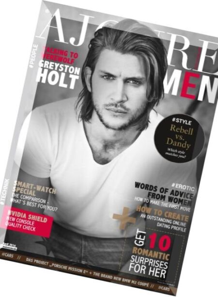 Ajoure Men International – April 2016 Cover