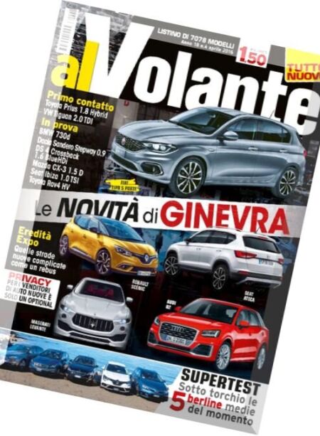 Al Volante – Aprile 2016 Cover