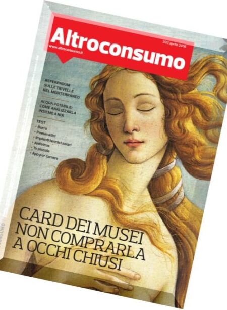 AltroConsumo – Aprile 2016 Cover