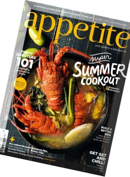 appetite – April 2016 Cover