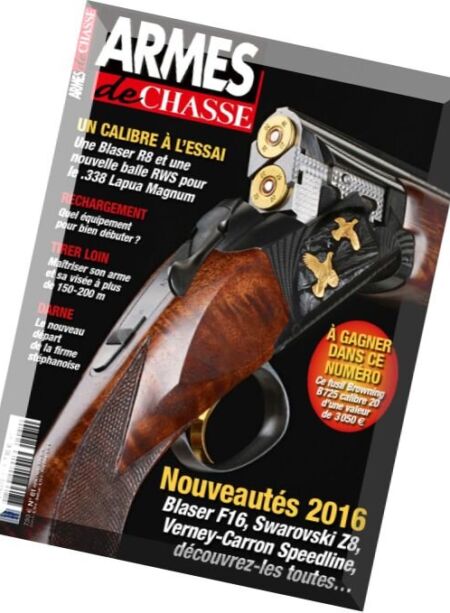Armes de chasse – Avril-Mai-Juin 2016 Cover
