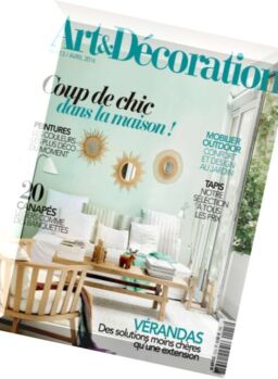 Art & Decoration France – Avril 2016