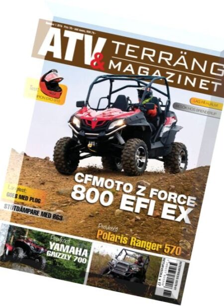 ATV & Terrang Magazinet – Nr.1, 2016 Cover