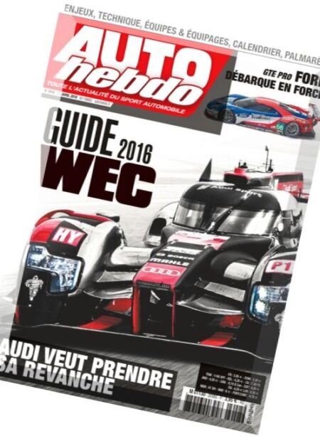 Auto Hebdo – 13 Avril 2016 Cover