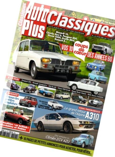 Auto Plus Classiques – Avril-Mai 2016 Cover